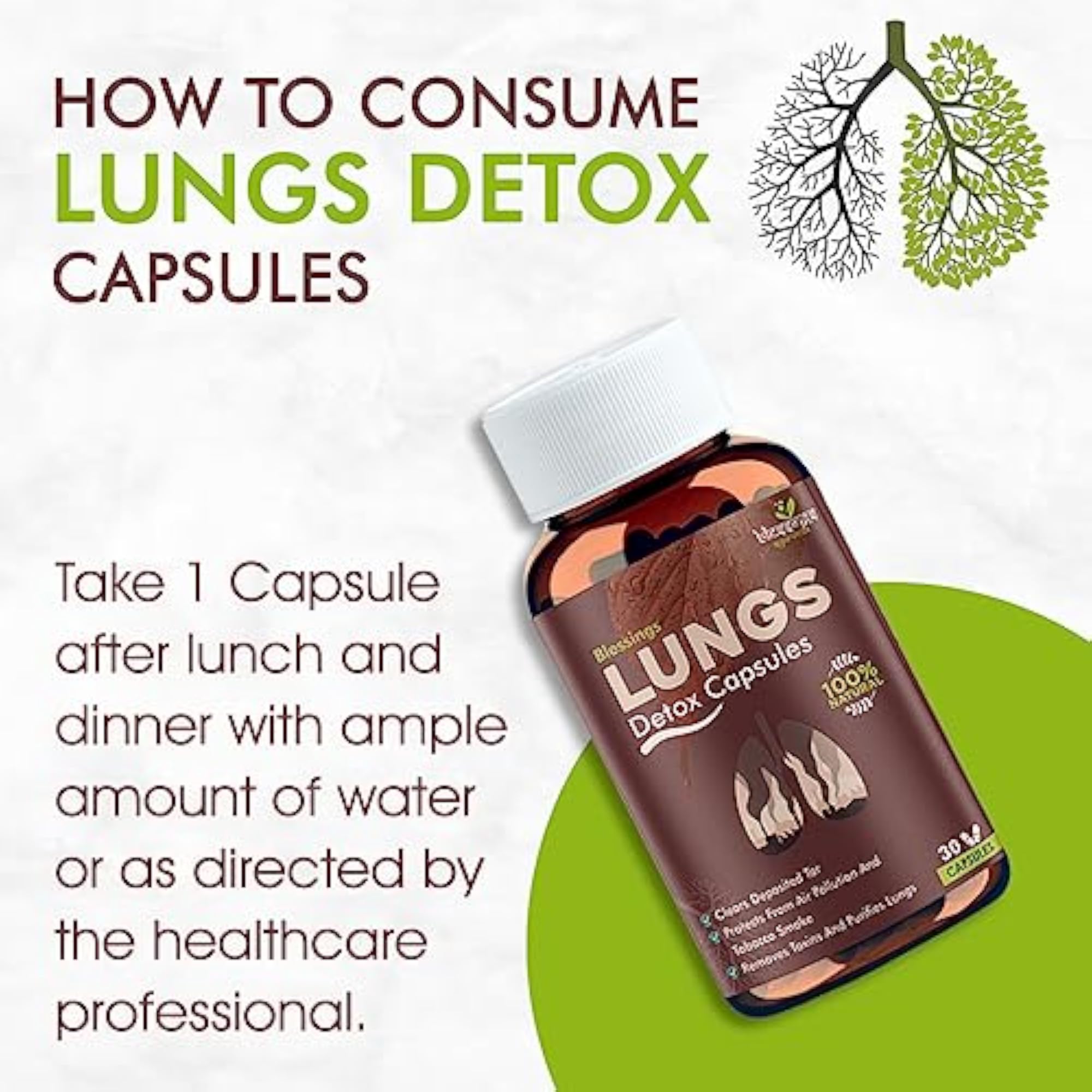 Blessings Ayurveda Lungs Detox Capsules